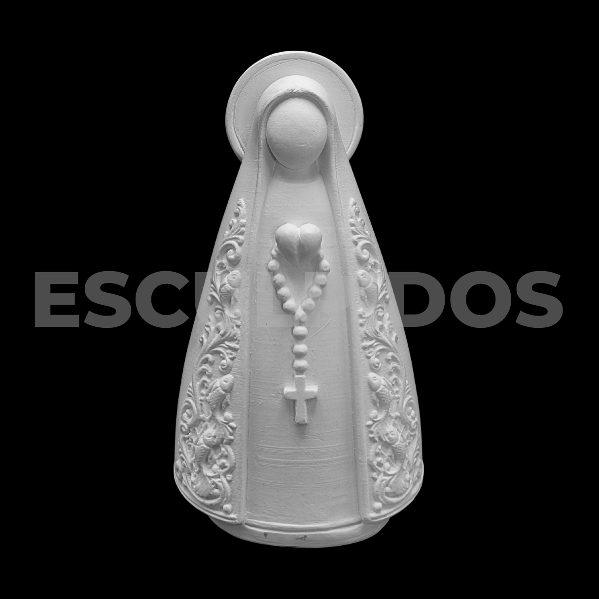 Nossa Senhora Aparecida Estilizada Peixes - 18 cm